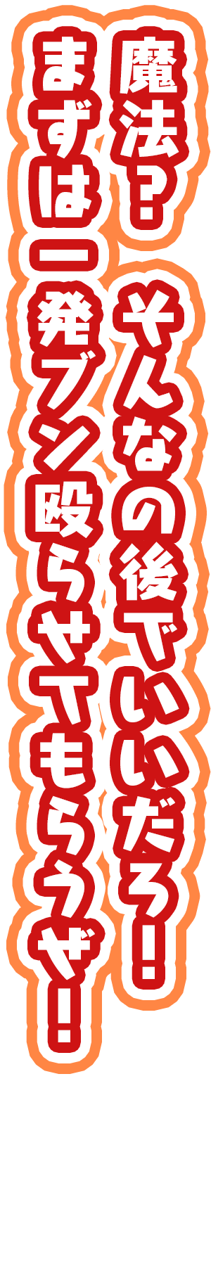 「魔法？　そんなの後でいいだろ！　まずは一発ブン殴らせてもらうぜ！」